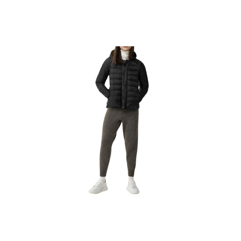 Piumino Donna ROXBORO Down Hoody con cappuccio Nero CANADA GOOSE- Francavilla Moda